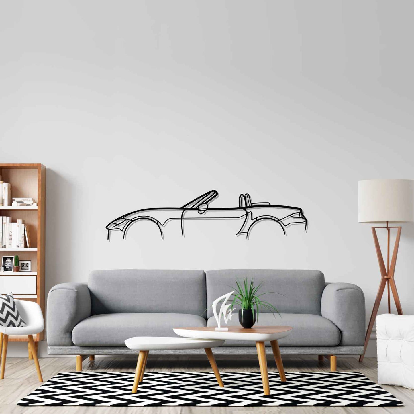 MX-5 ND Silhouette Metal Wall Art