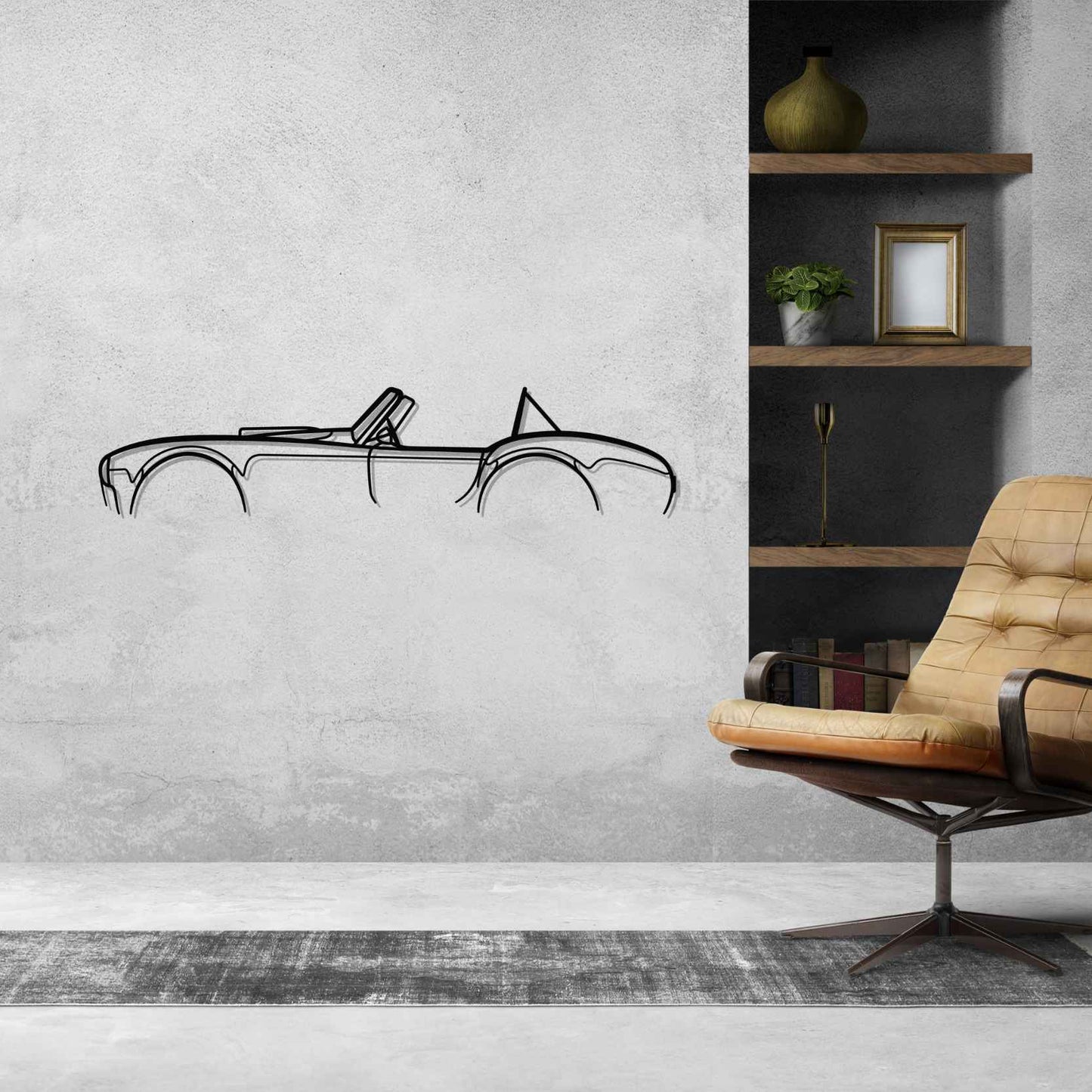Cobra 427 Silhouette Metal Wall Art