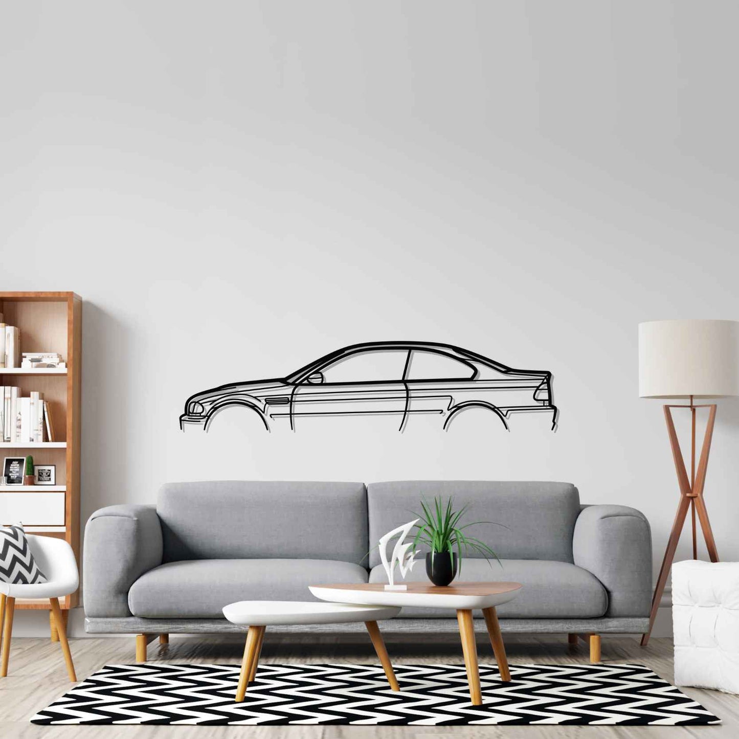 M3 E46 Silhouette Metal Wall Art