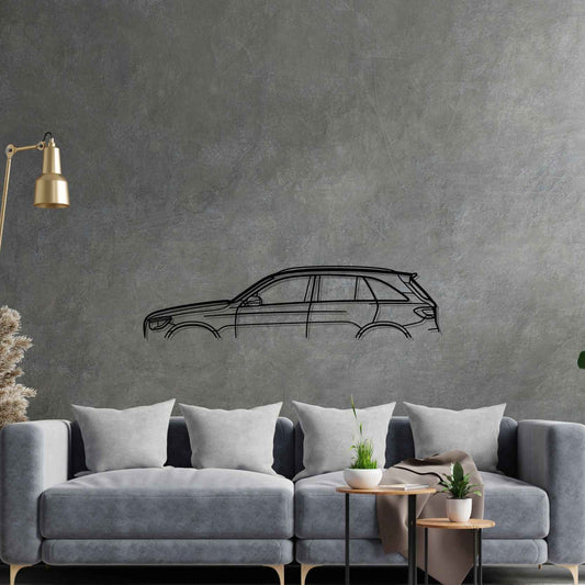AMG GLC 63 S Silhouette Metal Wall Art