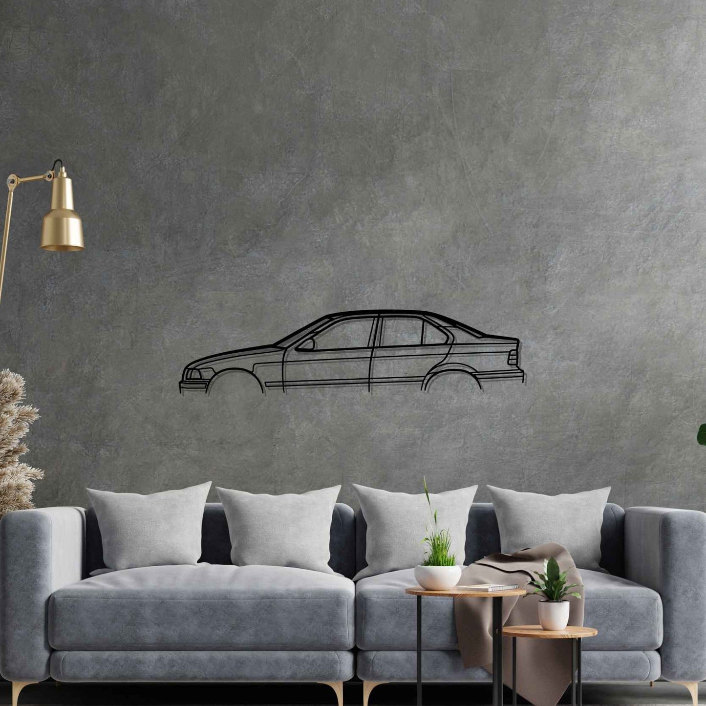 M3 E36 Silhouette Metal Wall Art