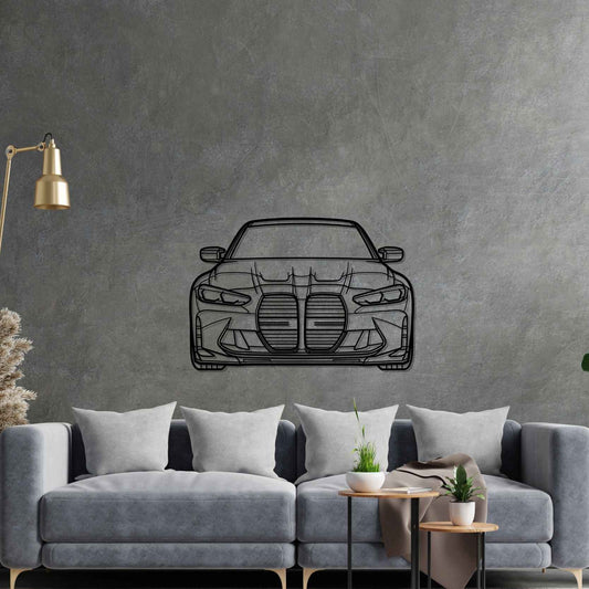M3 G80 Silhouette Metal Wall Art