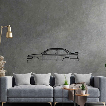 M3 E30 Silhouette Metal Wall Art