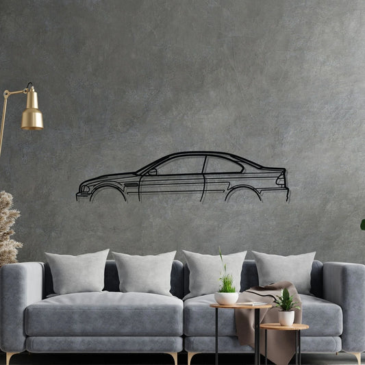 M3 E46 Silhouette Metal Wall Art