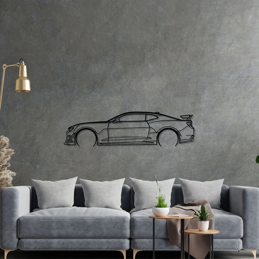 Camaro ZL1 Silhouette Metal Wall Art